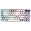 Kép 1/8 - ASUS ROG AZOTH Moonlight White (ROG NX Snow / PBT) - US vezeték nélküli/vezetékes billentyűzet (90MP031A-BKUA11)