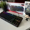 Kép 7/7 - Kingston HyperX Alloy Origins Core USB Mechanikus Gaming Billentyűzet US - Fekete (HX-KB7RDX-US) TKL - RED Linear Switch