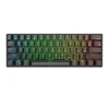 Kép 1/2 - Royal Kludge RK61 RGB (Red Switch) Wireless Mechanikus Gaming Billentyűzet - Angol (US), Fekete