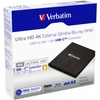 Kép 1/3 - Verbatim 43888 Slimline 4K Ultra HD, USB 3.1 GEN 1 USB-C, BDXL fekete külső Blu-ray író