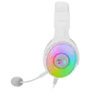Kép 2/5 - Redragon Pandora 2 RGB Gaming mikrofonos Fejhallgató Fehér (H350W-RGB-1)