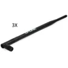 Kép 3/3 - TP-Link TL-WDN4800 N900 vezeték nélküli 450Mbps duál band-es PCI Express hálózati kártya + 3db 2,4 GHz 8dBi beltéri omni irányú antenna (TL-ANT2408CL)