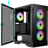 Kép 2/13 - GAMDIAS TALOS E2 Elite RGB Tempered Glass Számítógép ház