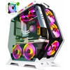 Kép 1/7 - Kediers C570 Premium Gaming ARGB Tempered Glass Fehér 