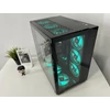 Kép 3/10 - Kediers C590 RGB 9x Fans Tempered Glass Fekete Számítógépház