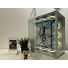 Kép 6/7 - Kediers C590 RGB 9x Fans Tempered Glass Fehér Számítógépház