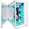 Kép 2/7 - Kediers C590 RGB 9x Fans Tempered Glass Fehér Számítógépház