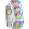 Kép 1/8 - Mars Gaming MC51W ARGB Mid Tower Gaming fehér számítógépház