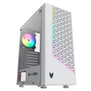 Kép 1/9 - Oversteel Iridium RGB Tempered Glass Fehér Számítógépház