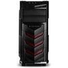 Kép 2/7 - RAIDMAX Vortex V4 fekete-piros Számítógépház