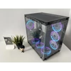 Kép 3/6 - Xigmatek Aquarius Plus 7x RGB Fans Tempered Glass Fekete Számítógépház 