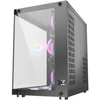 Kép 2/6 - Xigmatek Aquarius Plus 7x RGB Fans Tempered Glass Fekete Számítógépház 