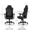 Kép 6/6 - Noblechairs HERO Fekete/Platinafehér PU Bőr (NBL-HRO-PU-BPW) Irodai - Gamer forgószék