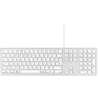 Kép 1/3 - Perixx 11606 PERIBOARD-325 Alumínium vezetékes billentyűzet kompatibilis Mac, Apple OS X, Macbook Pro/Air, fehér háttérvilágítás, lapos gombok, 2 USB 2 hub