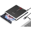 Kép 2/5 - NOLYTH külső CD/DVD-meghajtó laptophoz USB 3.0 Type-C CD-DVD-író SD/TF/USB-portokkal, vékony számítógépes DVD-lejátszó Optikai lemezmeghajtó-olvasó számítógépes laptopokhoz, Windows Mac