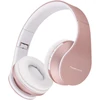 Kép 3/4 - PowerLocus Bluetooth Vezeték nélküli Fejhallgató  - összecsukható,  beépített mikrofonnal, Micro SD/TF, FM iPhone/Samsung/iPad/PC, Rózsaszín 