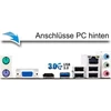 Kép 2/2 - Shinobee M6-ST25 Komplett PC - Office Komplett PC - ASRock Q1900M, Intel Celeron J1900 4magos,  8GB Memória, 500GB HDD 