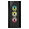 Kép 2/2 - Corsair iCUE 5000X RGB TG (CC-9011212-WW) Edzett Üveg Mid-Tower Smart Gépház, Fekete