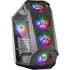 Kép 1/2 - MARSGAMING MC51 RGB Tempered Glass  Fekete Számítógépház