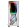 Kép 2/3 - MarsGaming MC777W RGB Tempered Glass Fehér számítógépház 
