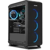 Kép 2/6 - Nox Hummer TGF MESH RGB (NXHUMMERTGF) Fekete, edzet üveges számítógépház 