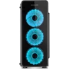 Kép 2/6 - NOX Hummer TGM ARGB Edzett üveges Fekete Számítógépház (Micro ATX-ITX)