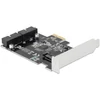Kép 1/3 - Delock 90387 Bővítőkártya - PCI Express Kártya 2 x belső USB 3.0 tűfejes csatlakozóhoz