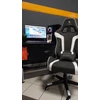 Kép 3/9 - Oversteel ULTIMET Gaming  - Szövet Professzionális forgószék  Szürke-Fehér
