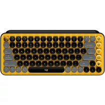 Logitech Pop Keys Blast FR (920-010722) Vezeték nélküli bluetooth billentyűzet Sárga/Fekete
