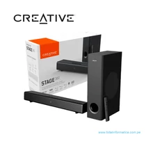 Creative Stage 360 2.1 Soundbar with Dolby Atmos Black (51MF8385AA000) Bluetooth 5.0, HDMI 2.0, ARC, optika, 240W Hangprojektor 