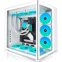 Kediers C590 RGB 9x Fans Tempered Glass Fehér Számítógépház