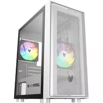 Oversteel Aeris RGB Gaming Tempered Glass - Fehér Számítógépház