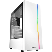 Sharkoon RGB Slider Tempered Glass White (4044951032006) fehér számítógépház