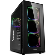  Sharkoon TG6 RGB Tempered Glass Fekete számítógépház