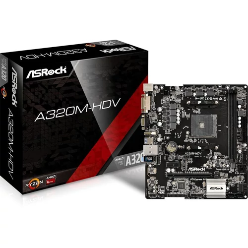 ASRock A320M-HDV AM4 foglalat Matx Alaplap 