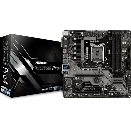 ASRock Z370M Pro4 (90-MXB660-A0UAYZ) Alaplap 
