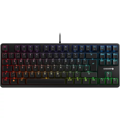 CHERRY G80-3000N RGB TKL (G80-3833LWBEU-2) -  MX Silent Red US/EU fekete Gaming Mechanikus Billentyűzet