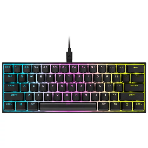 Corsair K65 RGB Mini Cherry MX Speed Silver (CH-9194014-DE) - Fekete Gaming Mechanikus Billentyűzet