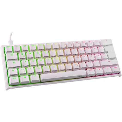 Ducky ONE 2 Mini RGB PBT Fehér Gaming billentyűzet - Cherry MX-Red Switch - DE (DKON2061ST-RDEPDWWT1)