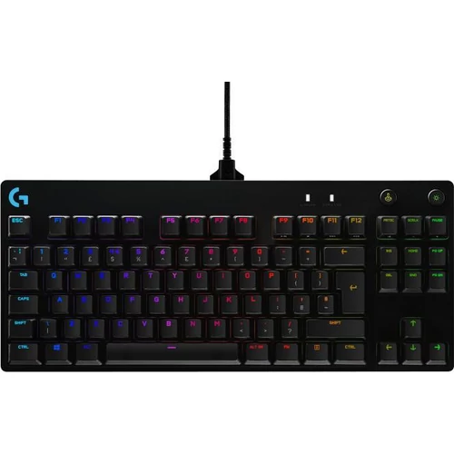 Logitech G PRO Mechanikus (GX Clicky) Fekete Gaming Billentyűzet - DE (920-009389)