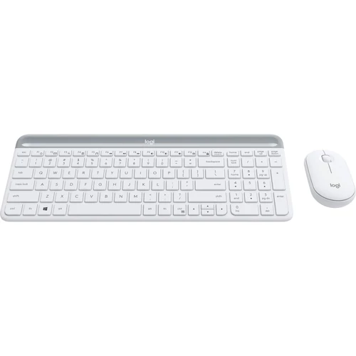 Logitech MK470 Slim Wireless Billentyűzet és Egér (920-009191) FR Fehér