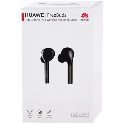 Huawei FreeBuds Tap-Control True Wireless Stereo Fekete Fülhallgató Bluetooth infravörös érzékelővel, töltőtokkal, IPX4 vízállósággal (CM-H1)