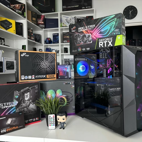 EZCOMP ROG Gaming - ASUS ROG STRIX Z390-F GAMING, Intel Core i7-9700KF, ASUS ROG STRIX RTX  2080Ti OC 11GB, 16GB DDR4, 1TB Nvme M.2 SSD, 700W 80+