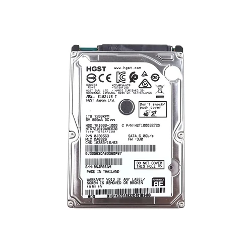 Hitachi Travelstar 7K1000 2.5 1TB 7200rpm 32MB SATA3 HTS721010A9E630