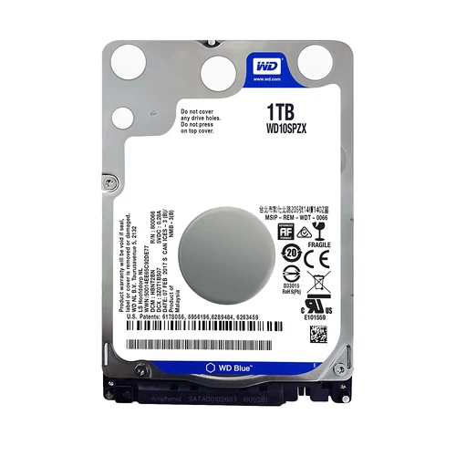 Western Digital WD Blue 1TB 2,5" 5400rpm 128MB SATA3 HDD (WD10SPZX)