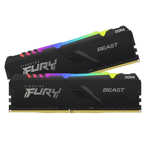 Kingston FURY Beast RGB 16GB (2x8GB) DDR4 3200MHz (KF432C16BBAK2/16) Memória