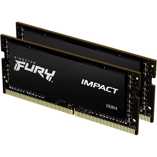 Kingston FURY Impact 32GB (2x16GB) DDR4 3200MHz KF432S20IBK2/32 CL20 SODIMM laptop memória 