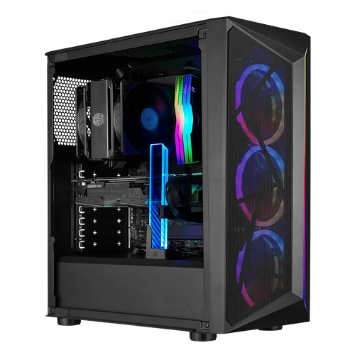 Cooler Master CMP-510 ARGB Tempered Glass Fekete Számítógépház
