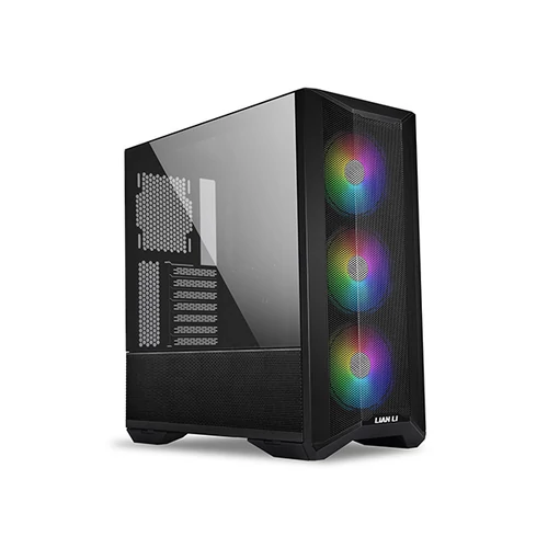 Lian Li LANCOOL II Mesh C RGB Fekete - ATX Fekete Edzett üveg Számítógépház