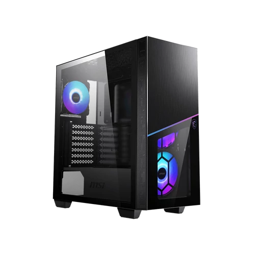 MSI MPG SEKIRA 100R Tempered Glass Fekete Számítógépház